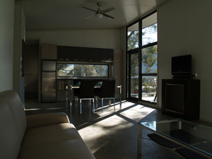 The interior of a Panelphen Modular Home suitable for Defence Forces remote operations.